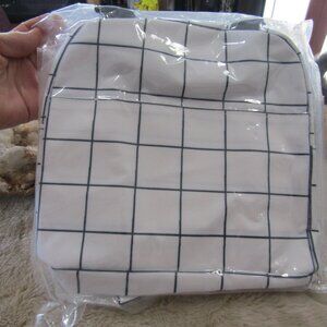 Black & White Checkered Lunch Bag